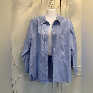 H&M Light Blue Oversized Button Down Shirt